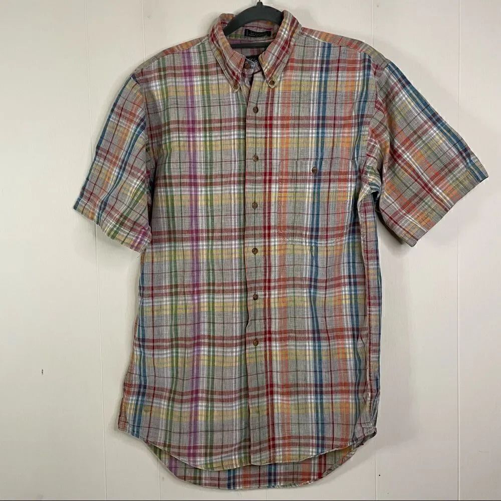 Vintage Colours by Alexander Julian Rainbow Plaid Button Down Shirt